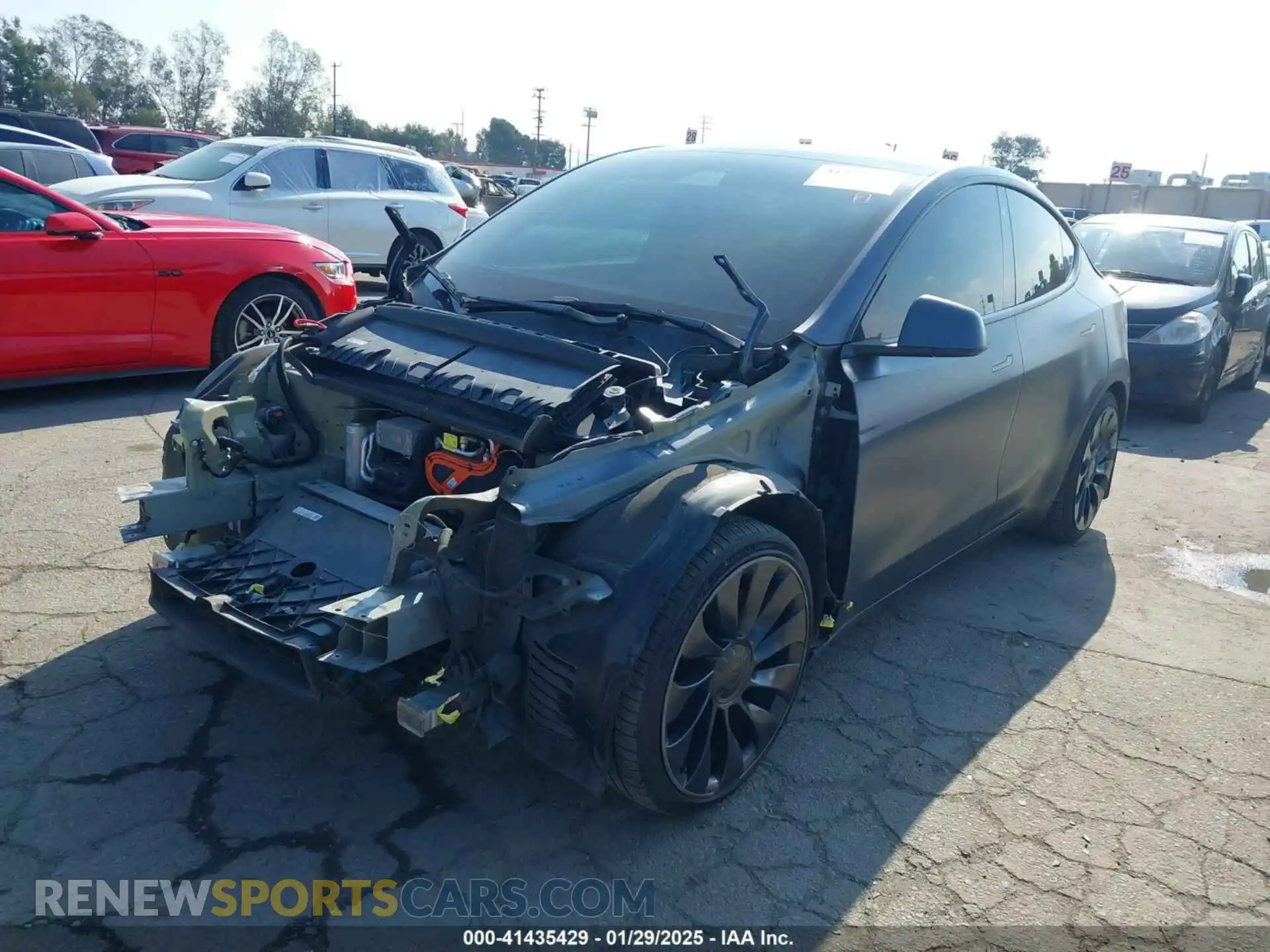2 Photograph of a damaged car 7SAYGDEF9NF488797 TESLA MODEL Y 2022