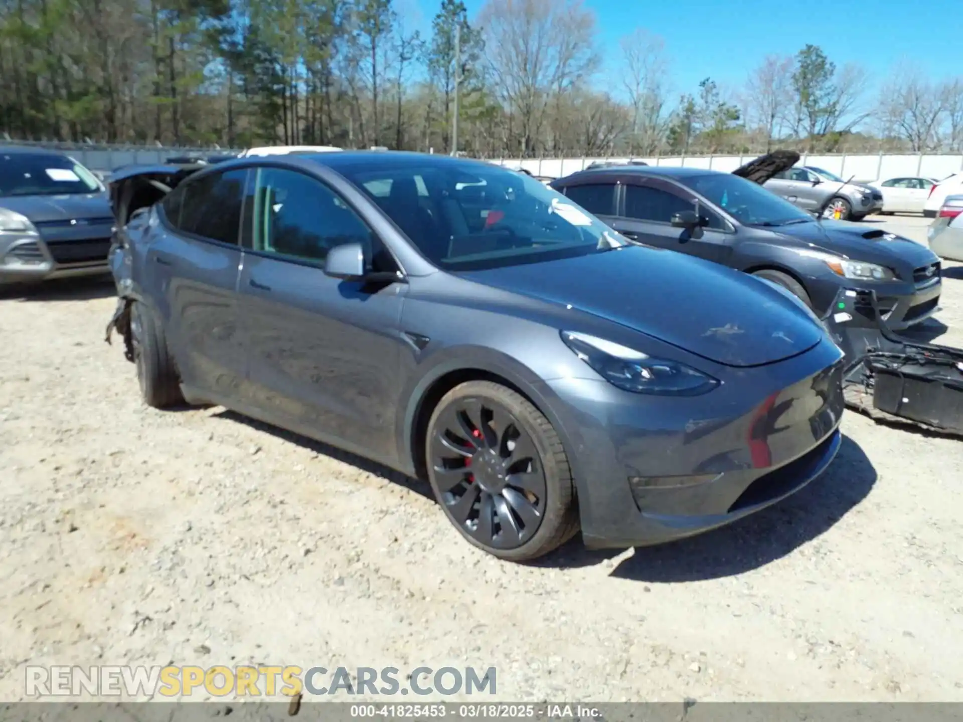 1 Photograph of a damaged car 7SAYGDEF9NF544205 TESLA MODEL Y 2022
