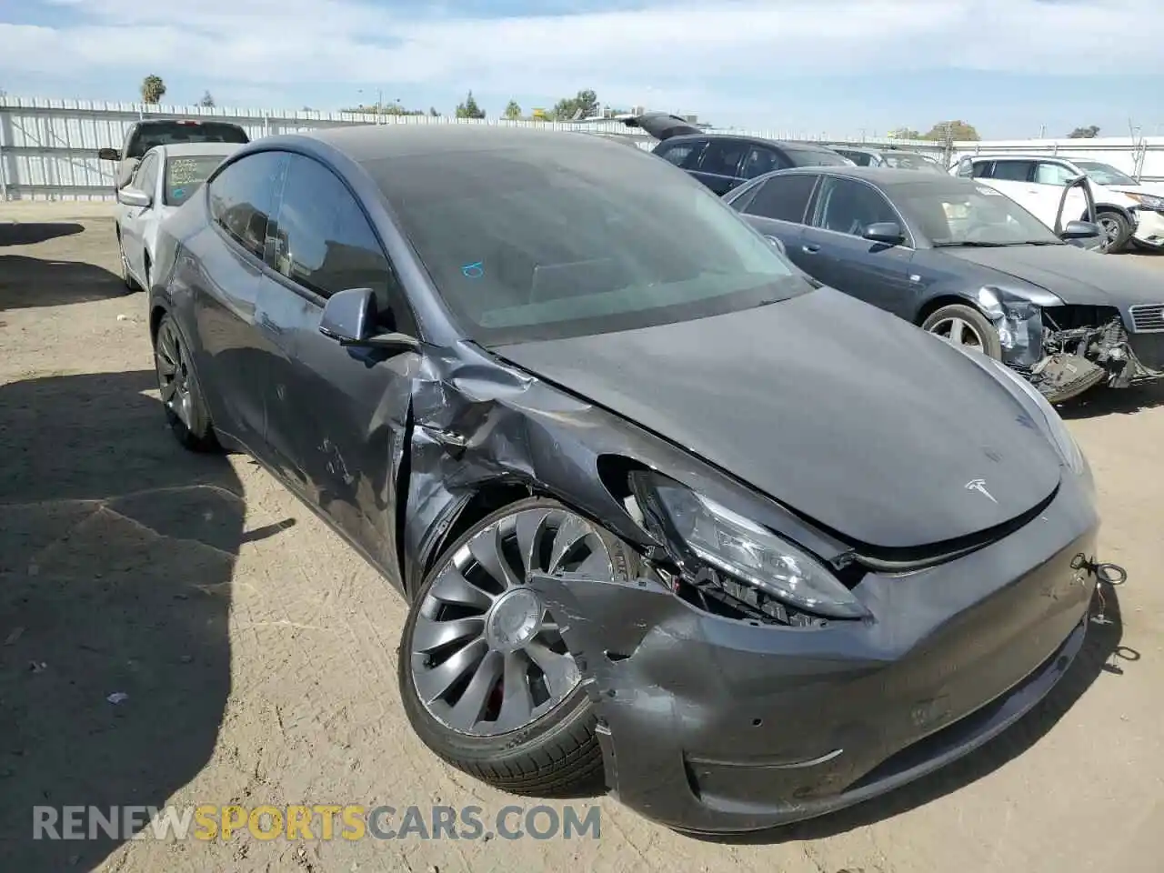 1 Photograph of a damaged car 7SAYGDEF9NF560615 TESLA MODEL Y 2022