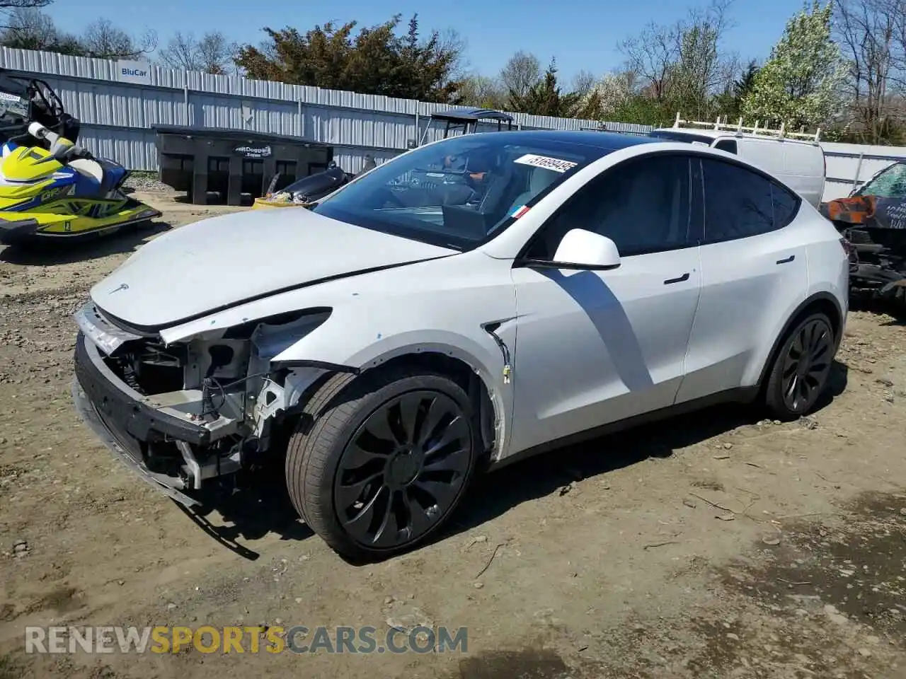 1 Photograph of a damaged car 7SAYGDEFXNF323955 TESLA MODEL Y 2022