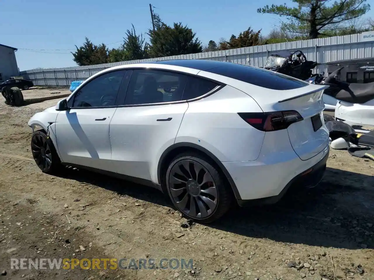 2 Photograph of a damaged car 7SAYGDEFXNF323955 TESLA MODEL Y 2022