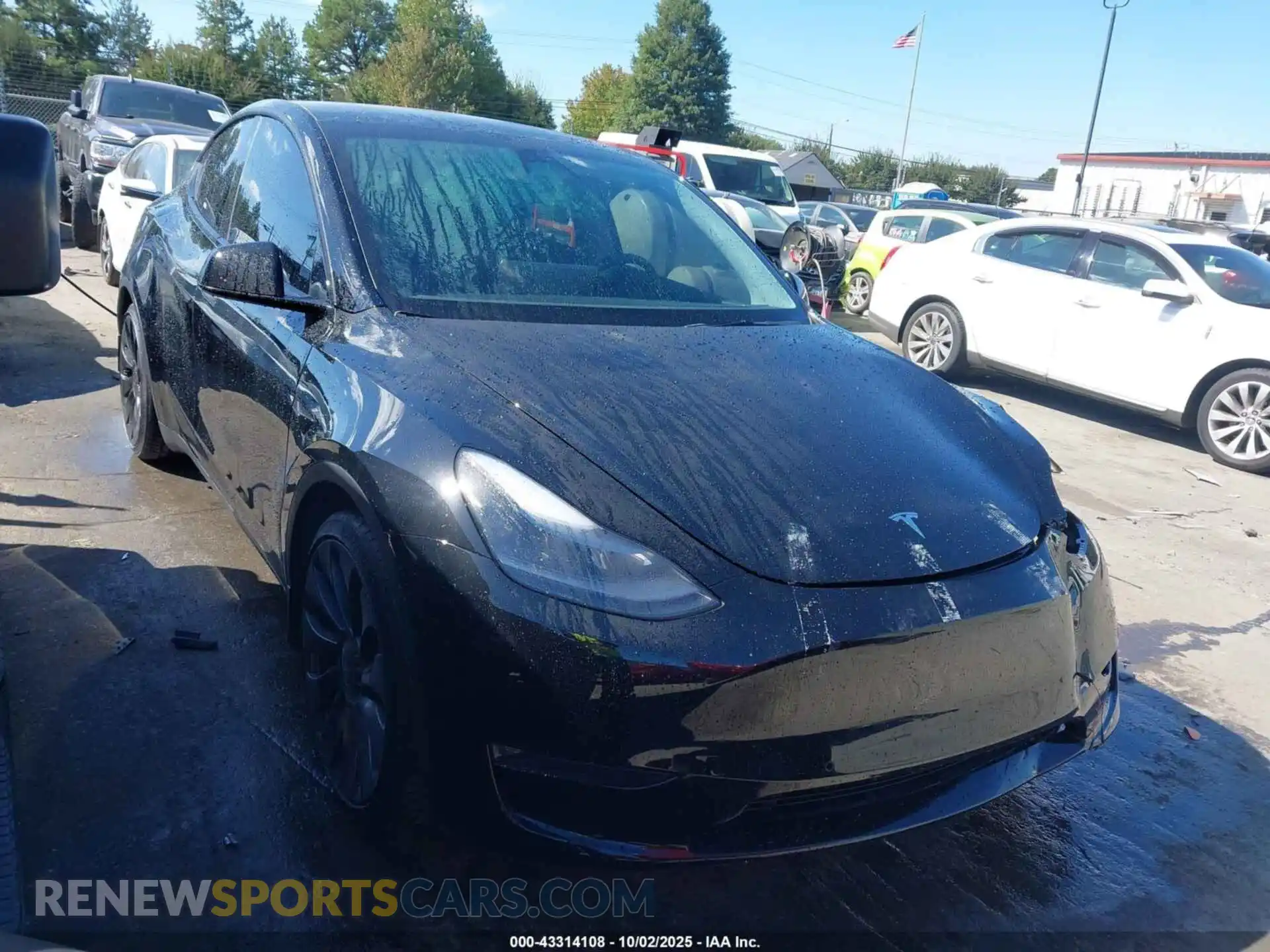 1 Photograph of a damaged car 7SAYGDEFXNF326435 TESLA MODEL Y 2022