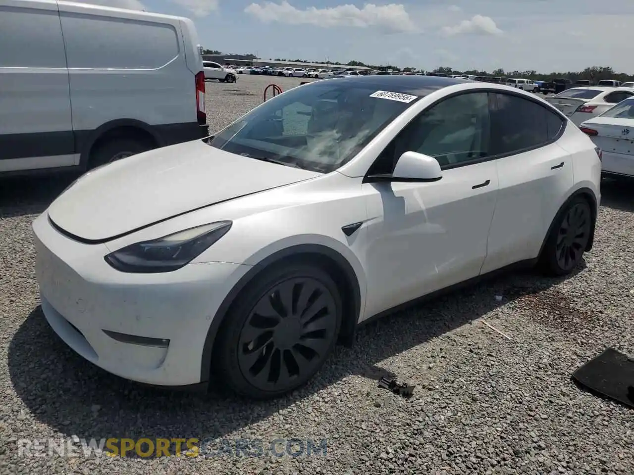 1 Фотография поврежденного автомобиля 7SAYGDEFXNF335796 TESLA MODEL Y 2022