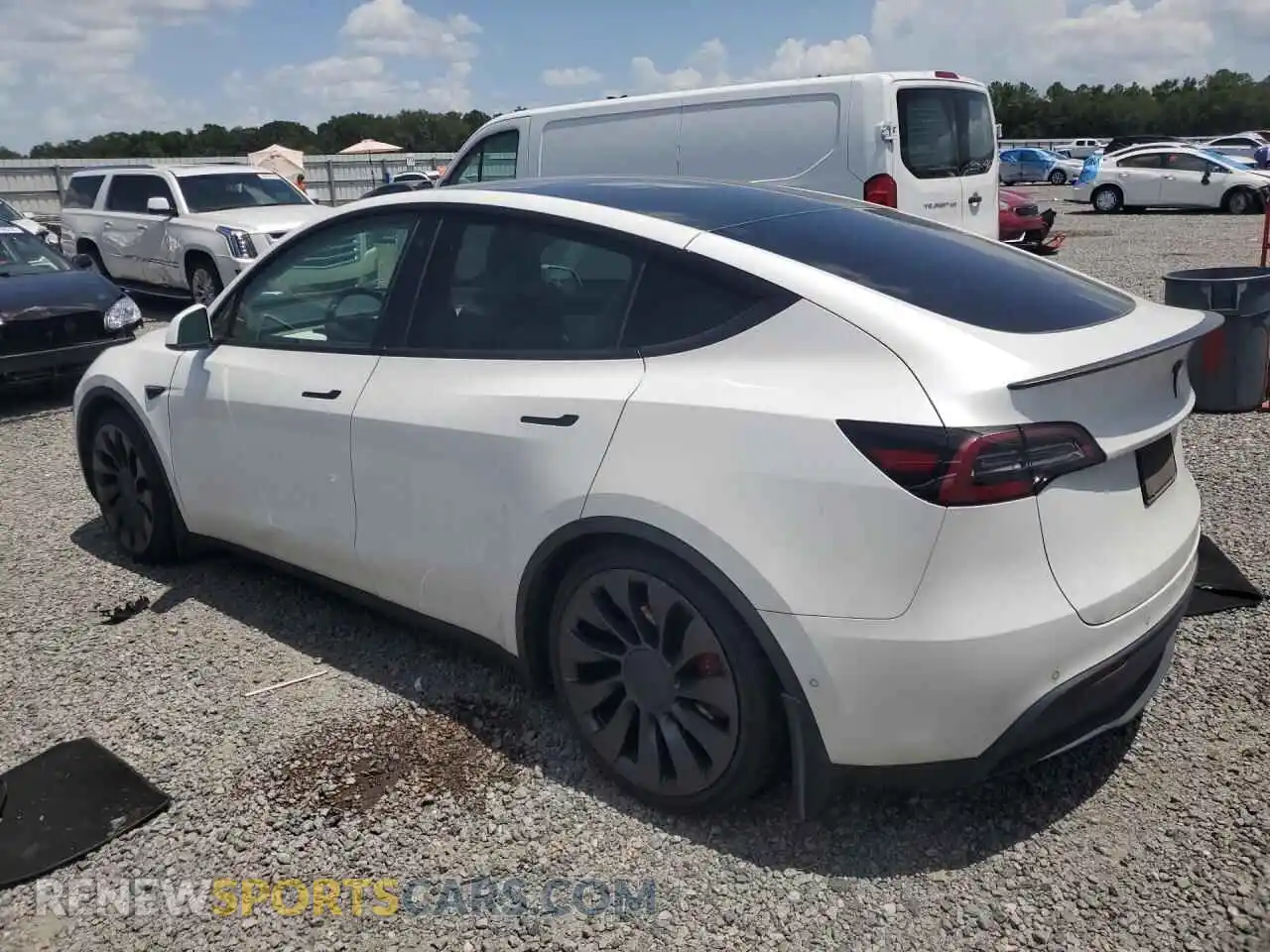 2 Фотография поврежденного автомобиля 7SAYGDEFXNF335796 TESLA MODEL Y 2022