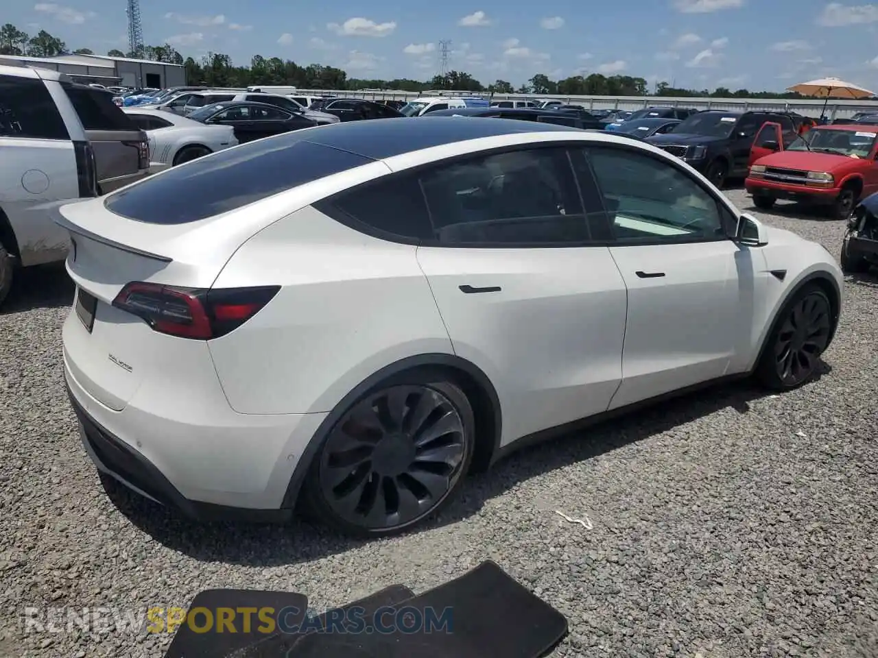 3 Фотография поврежденного автомобиля 7SAYGDEFXNF335796 TESLA MODEL Y 2022