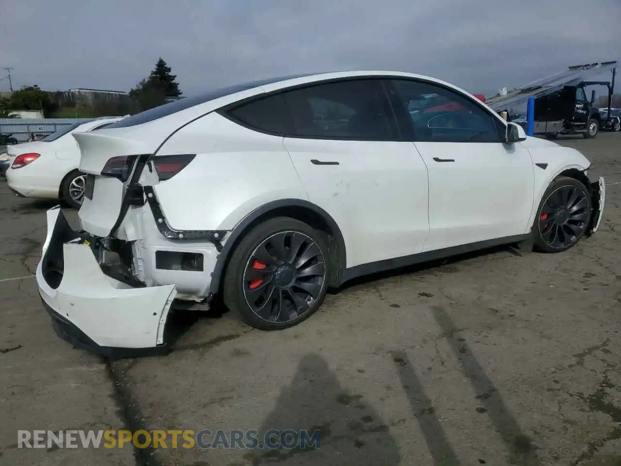 3 fotografías del automóvil dañado 7SAYGDEFXNF346250 TESLA MODEL Y 2022