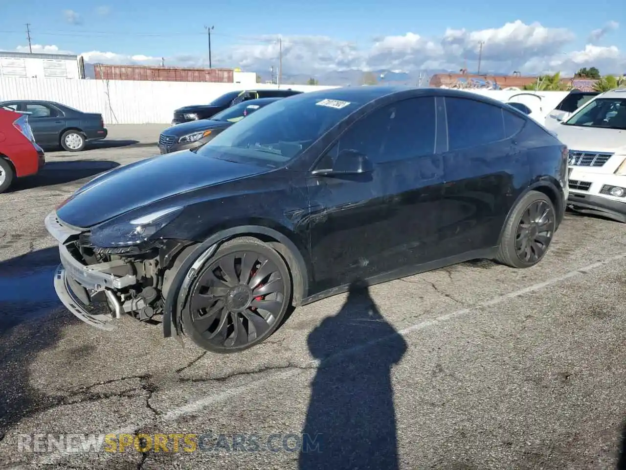 1 Photograph of a damaged car 7SAYGDEFXNF350315 TESLA MODEL Y 2022