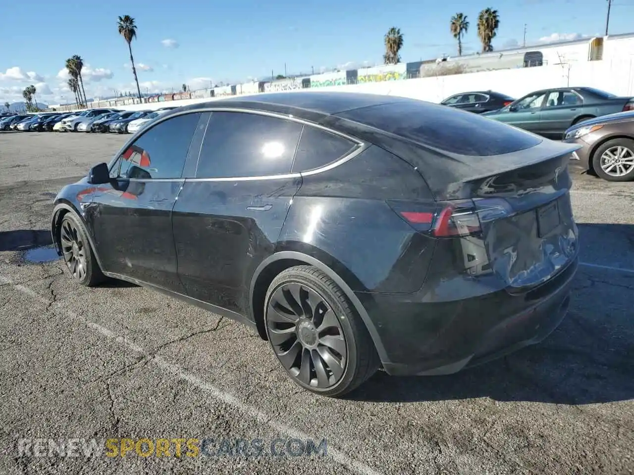2 Photograph of a damaged car 7SAYGDEFXNF350315 TESLA MODEL Y 2022