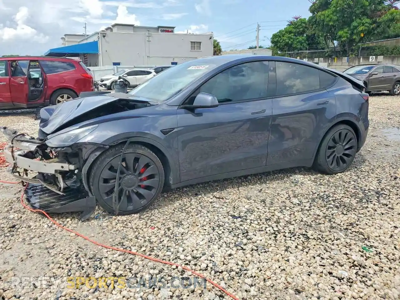 1 Photograph of a damaged car 7SAYGDEFXNF374209 TESLA MODEL Y 2022