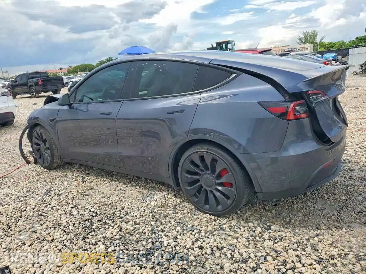 2 Photograph of a damaged car 7SAYGDEFXNF374209 TESLA MODEL Y 2022