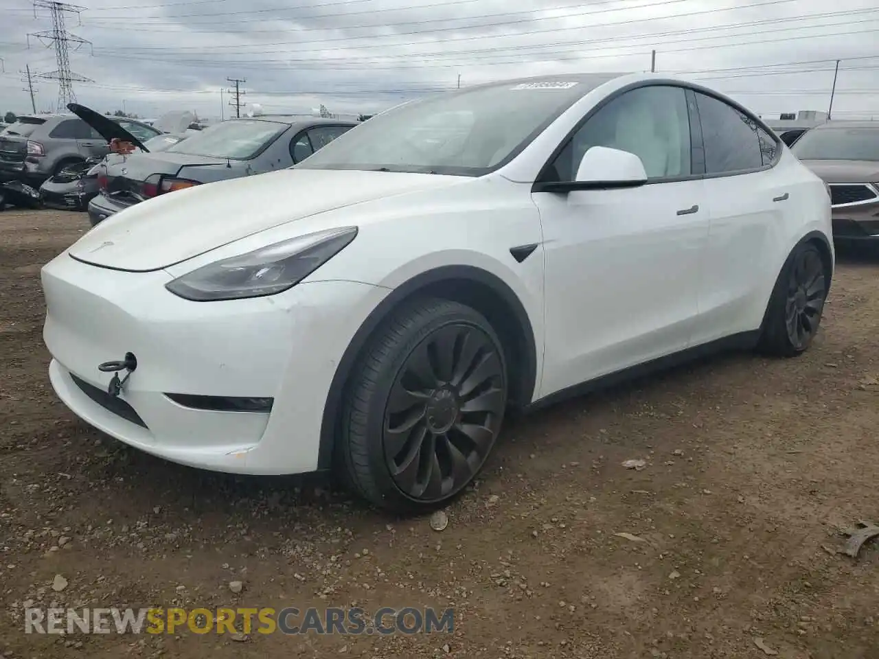 1 Photograph of a damaged car 7SAYGDEFXNF375585 TESLA MODEL Y 2022