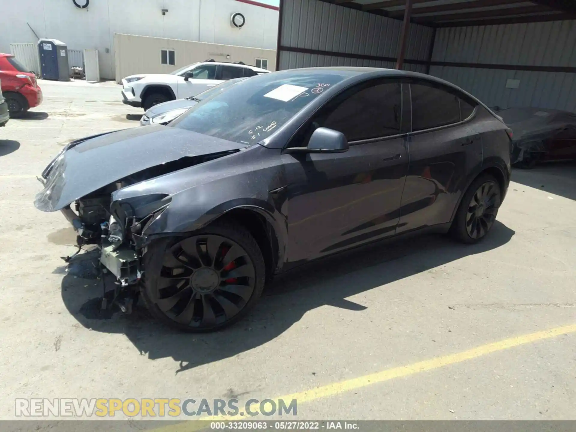 2 Photograph of a damaged car 7SAYGDEFXNF391799 TESLA MODEL Y 2022