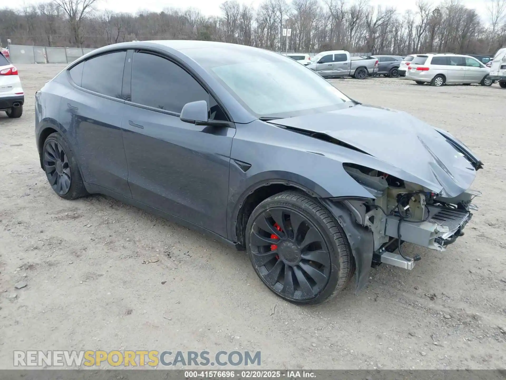 1 Photograph of a damaged car 7SAYGDEFXNF444386 TESLA MODEL Y 2022