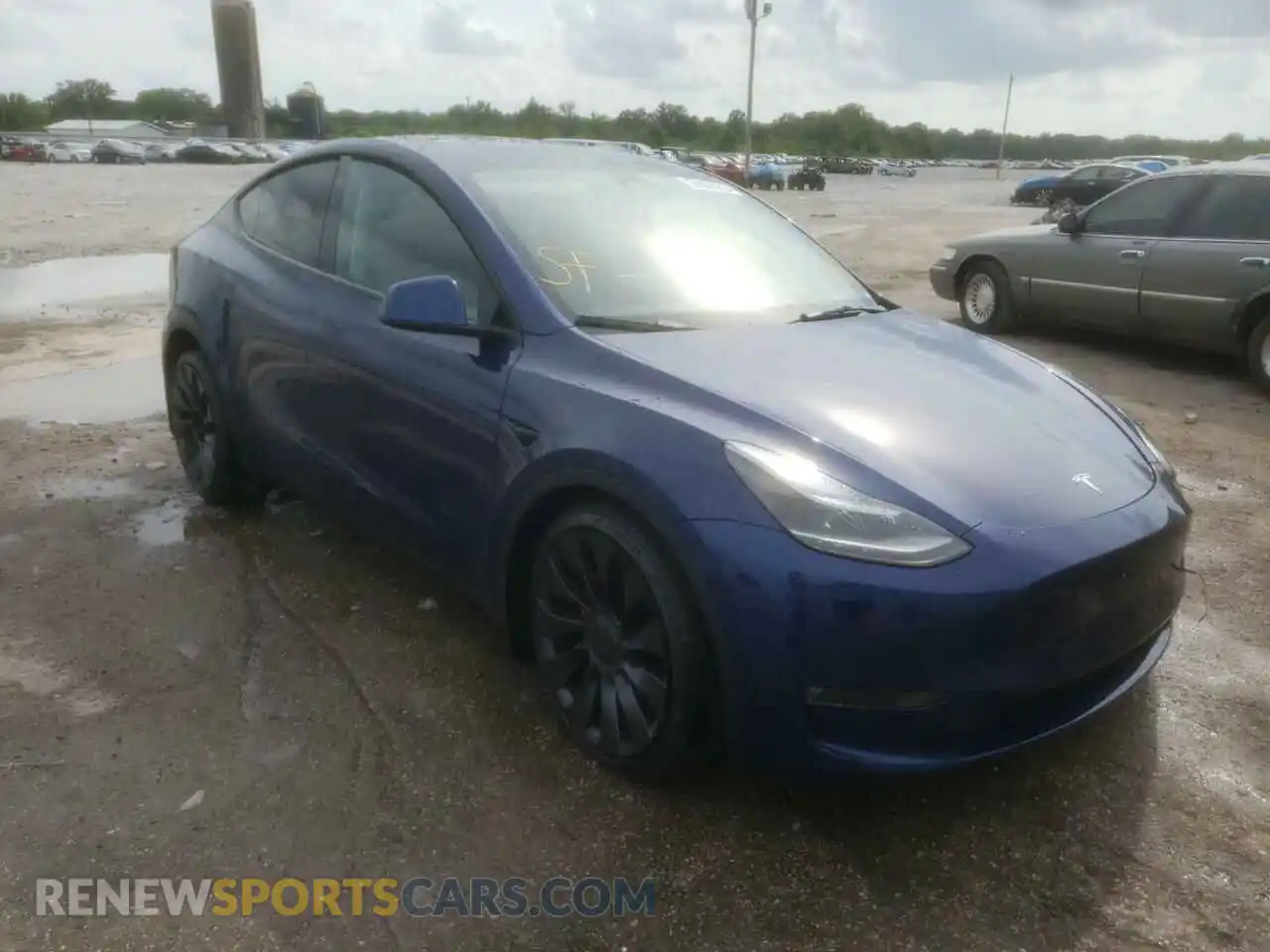 1 Photograph of a damaged car 7SAYGDEFXNF445019 TESLA MODEL Y 2022