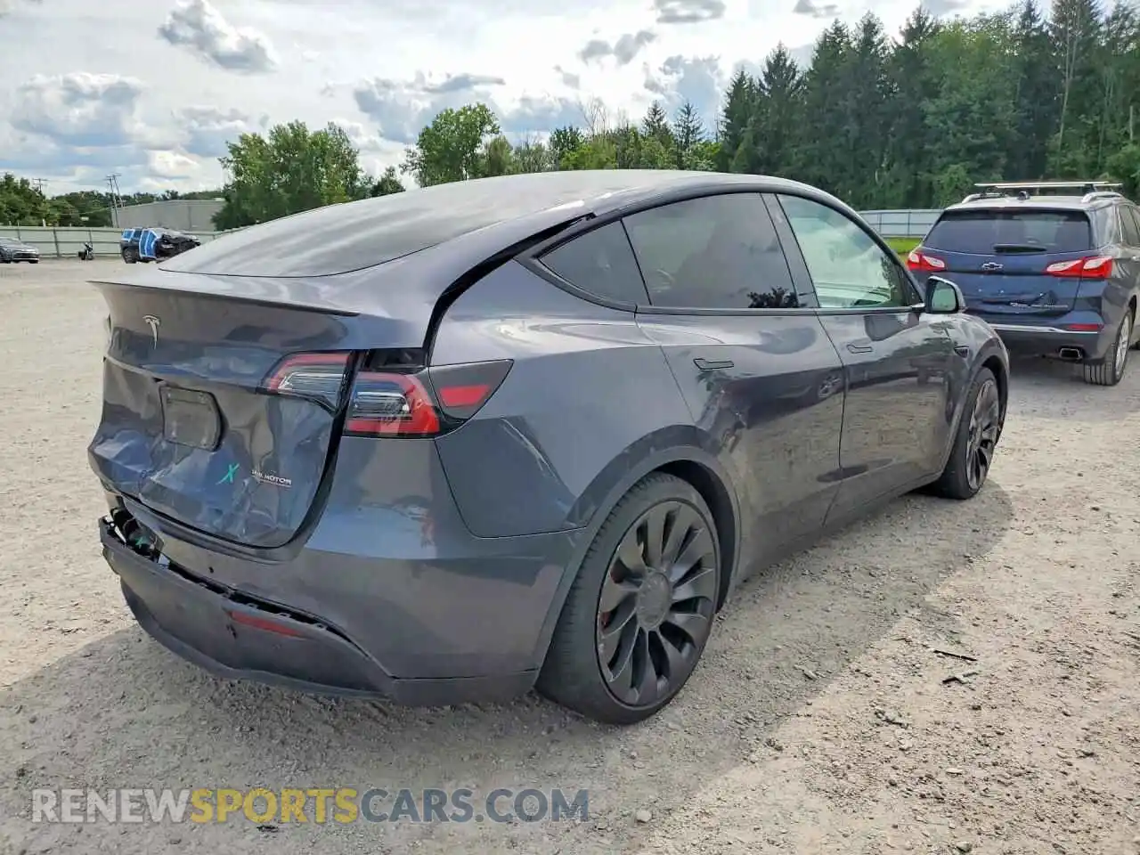 3 Фотография поврежденного автомобиля 7SAYGDEFXNF448096 TESLA MODEL Y 2022