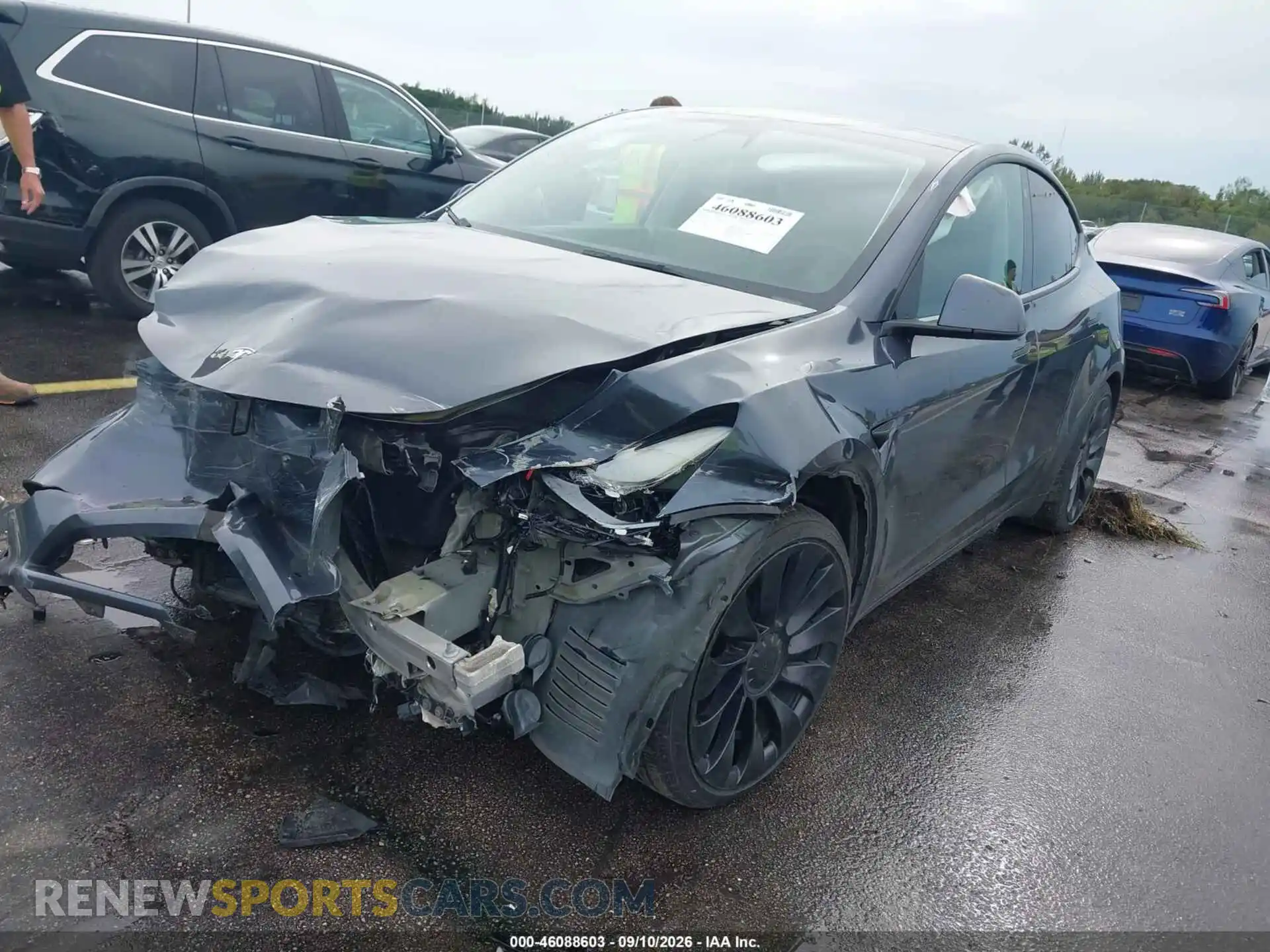 2 Photograph of a damaged car 7SAYGDEFXNF455503 TESLA MODEL Y 2022