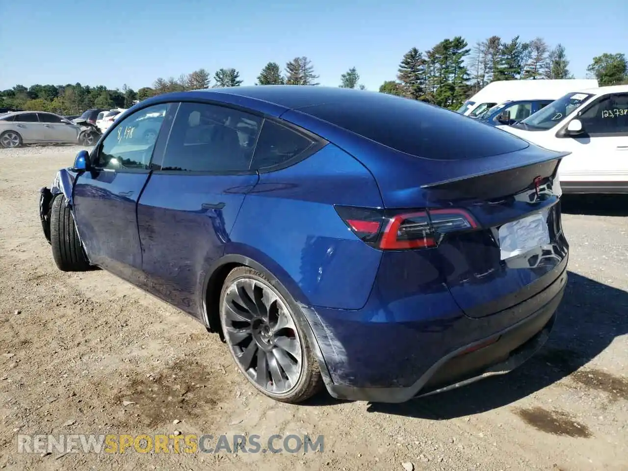 3 Photograph of a damaged car 7SAYGDEFXNF464881 TESLA MODEL Y 2022