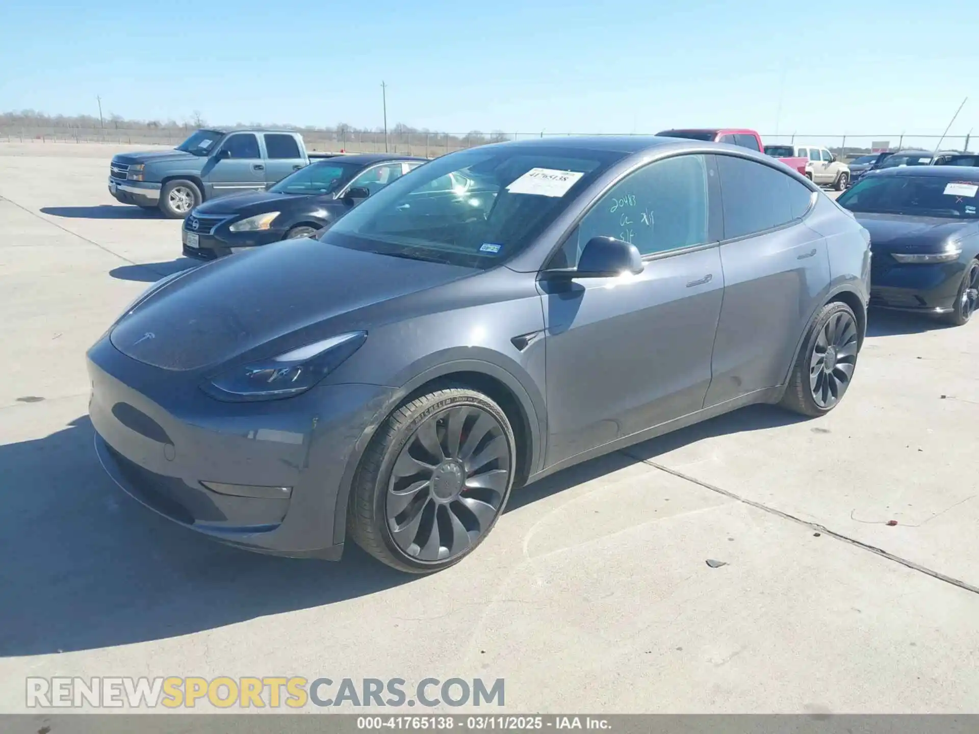 2 Photograph of a damaged car 7SAYGDEFXNF516963 TESLA MODEL Y 2022