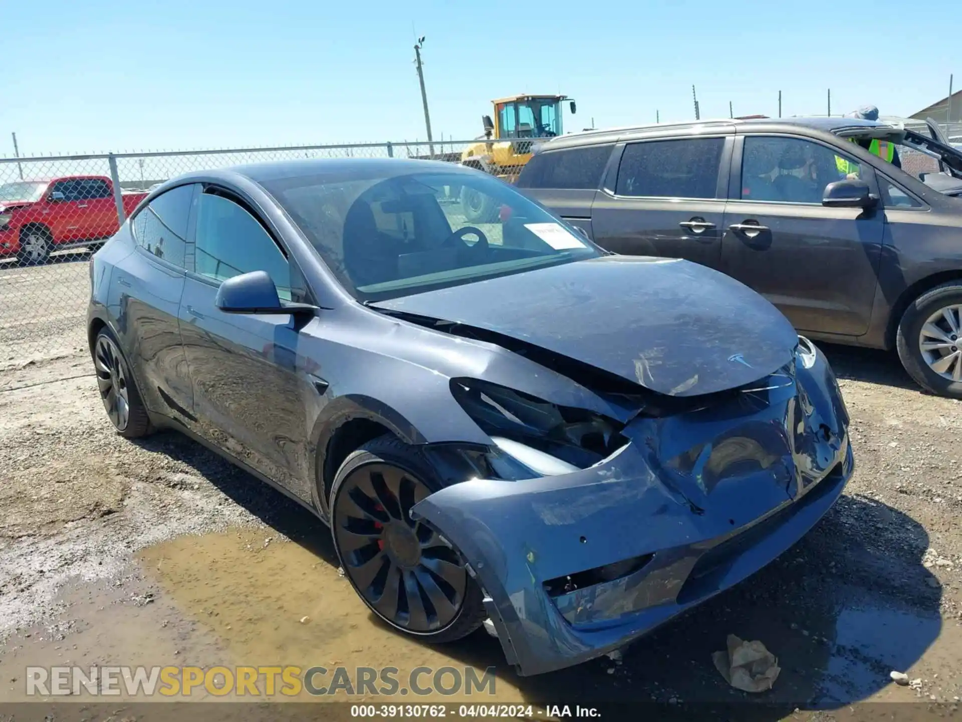 1 Photograph of a damaged car 7SAYGDEFXNF521189 TESLA MODEL Y 2022
