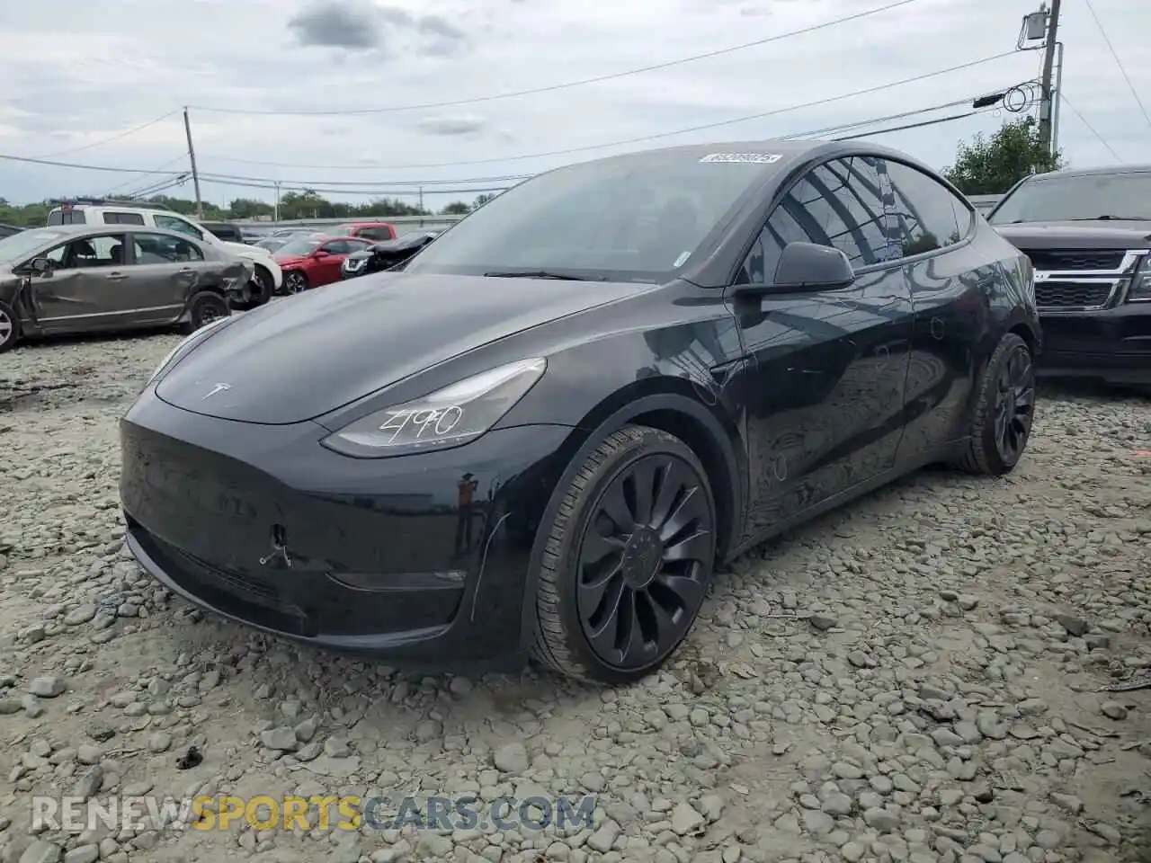 1 Photograph of a damaged car 7SAYGDEFXNF562406 TESLA MODEL Y 2022