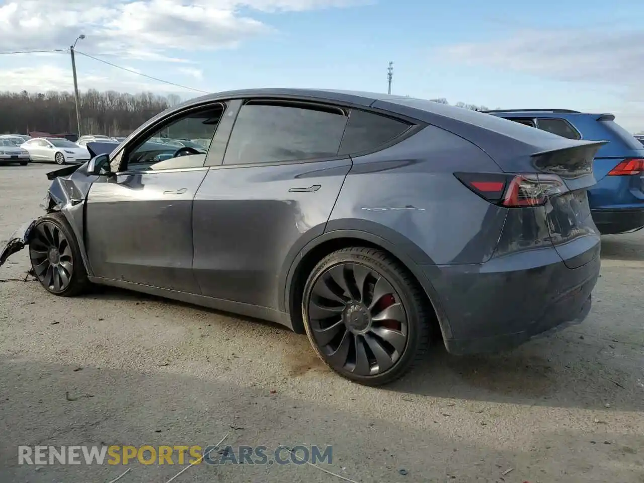 2 fotografías del automóvil dañado 7SAYGDEFXNF563796 TESLA MODEL Y 2022