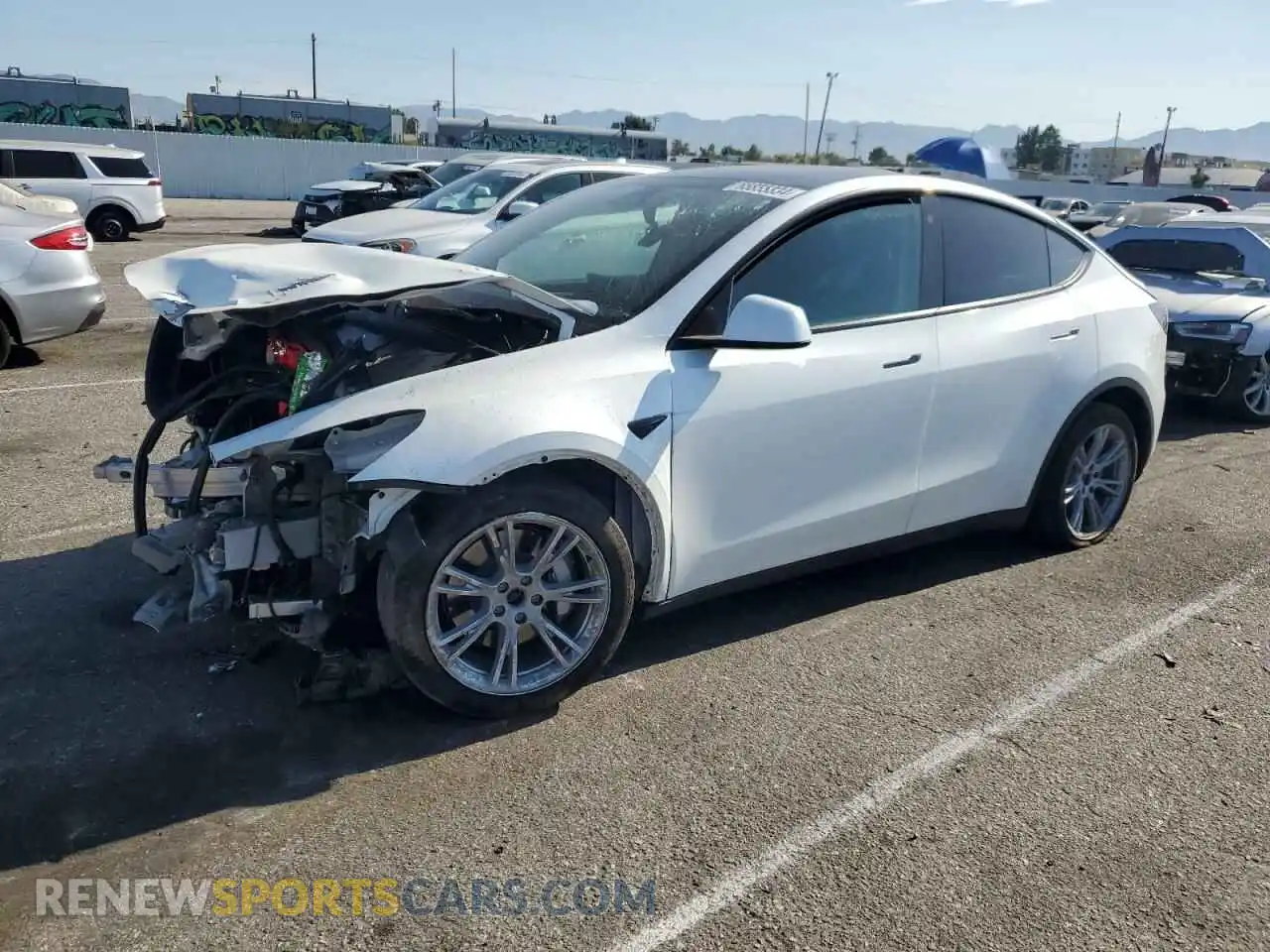 1 Photograph of a damaged car 7SAYGAEE0PF592331 TESLA MODEL Y 2023