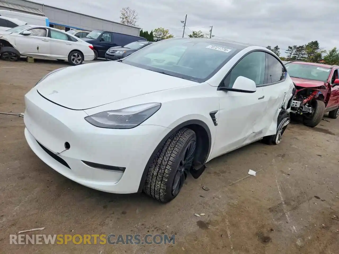 1 Фотография поврежденного автомобиля 7SAYGAEE0PF607796 TESLA MODEL Y 2023