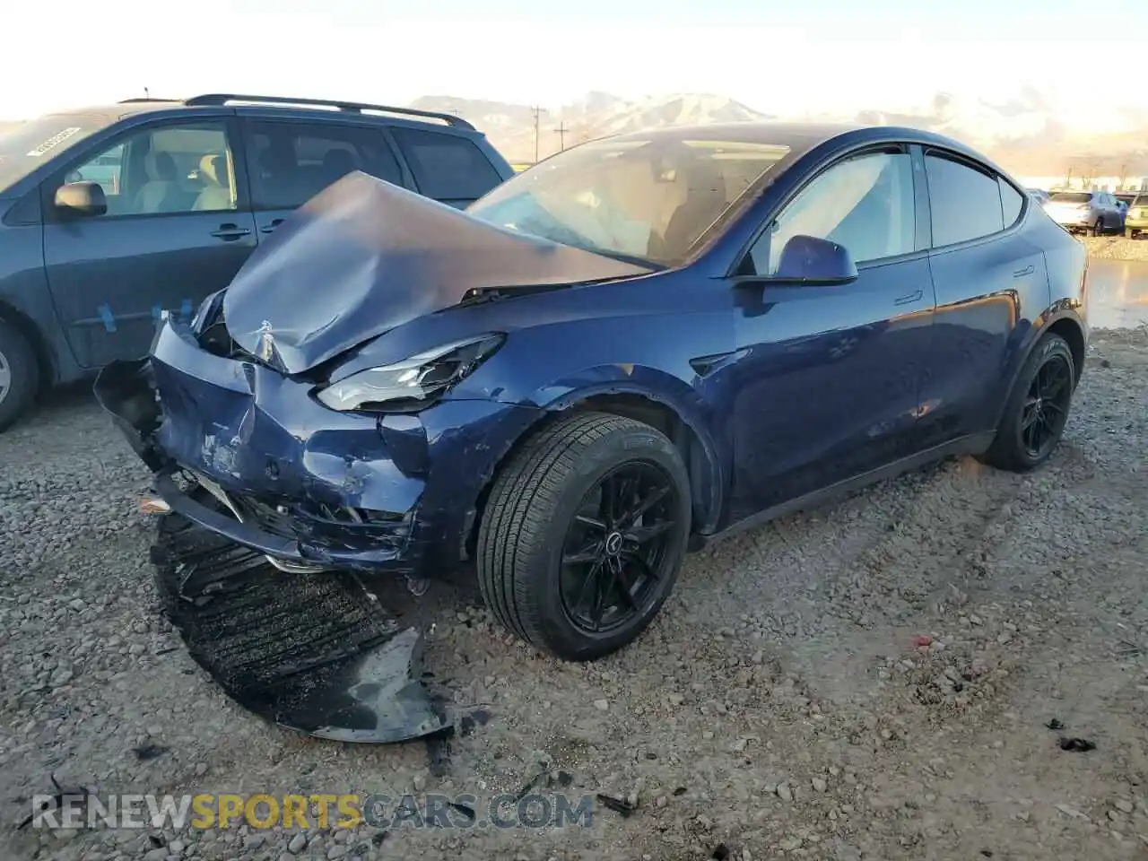 1 Photograph of a damaged car 7SAYGAEE0PF627921 TESLA MODEL Y 2023