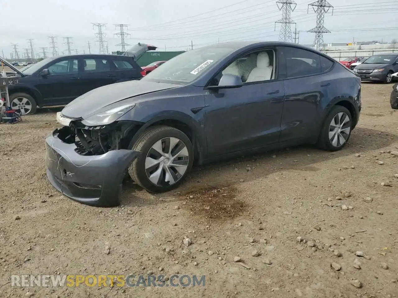 1 Photograph of a damaged car 7SAYGAEE0PF646923 TESLA MODEL Y 2023
