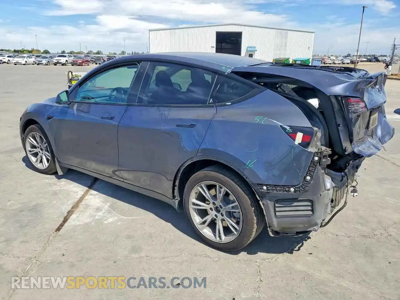 2 Photograph of a damaged car 7SAYGAEE0PF738551 TESLA MODEL Y 2023