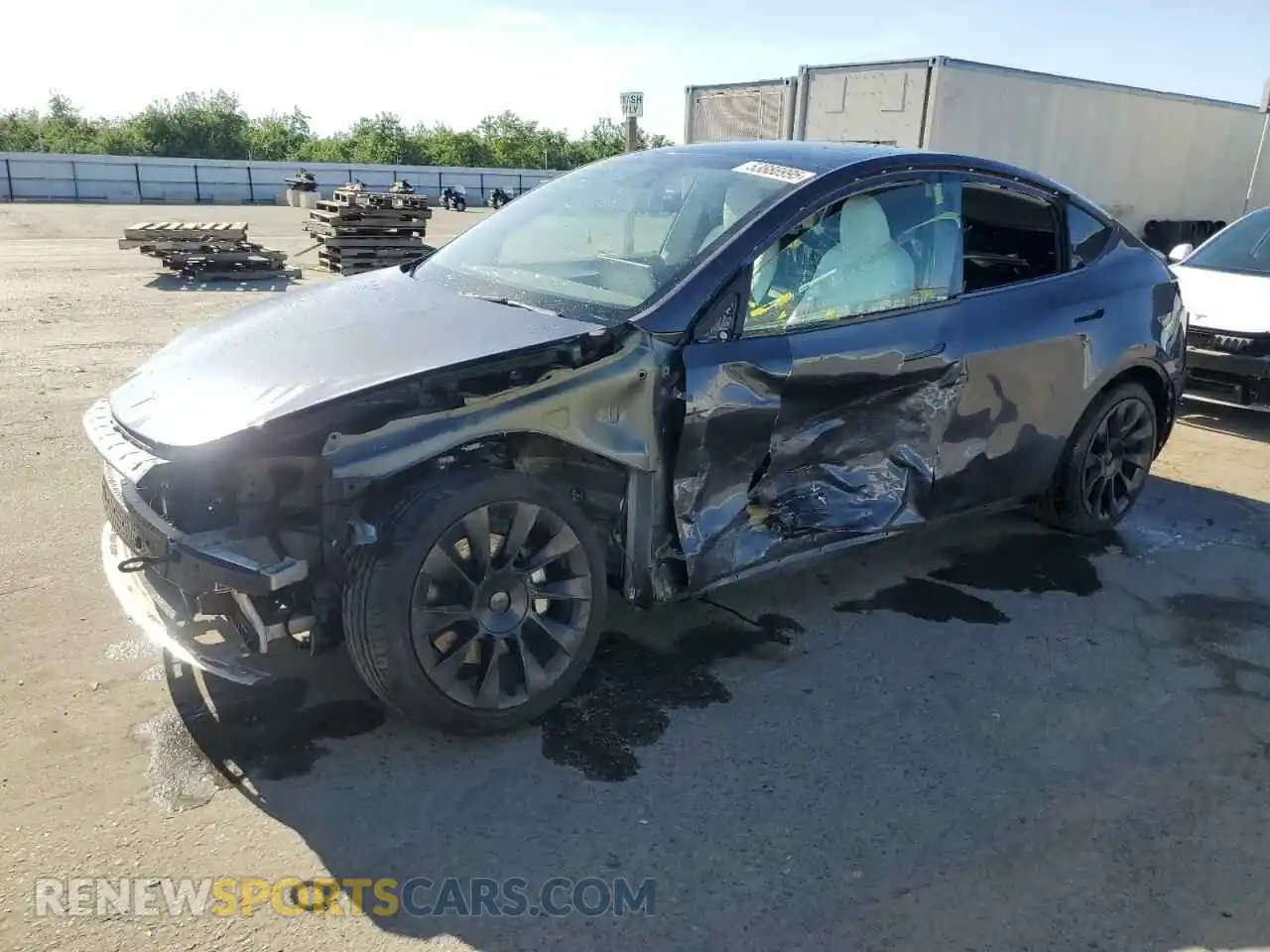 1 Photograph of a damaged car 7SAYGAEE0PF758296 TESLA MODEL Y 2023
