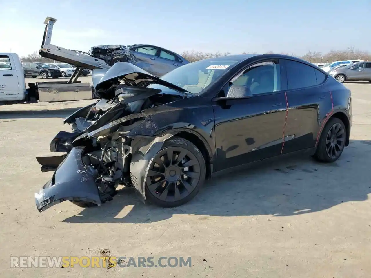 1 Photograph of a damaged car 7SAYGAEE0PF844630 TESLA MODEL Y 2023