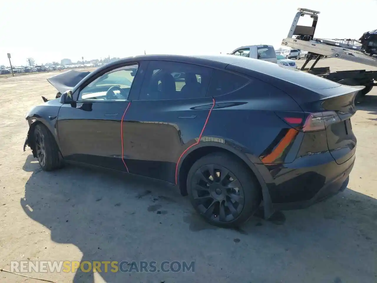 2 Photograph of a damaged car 7SAYGAEE0PF844630 TESLA MODEL Y 2023