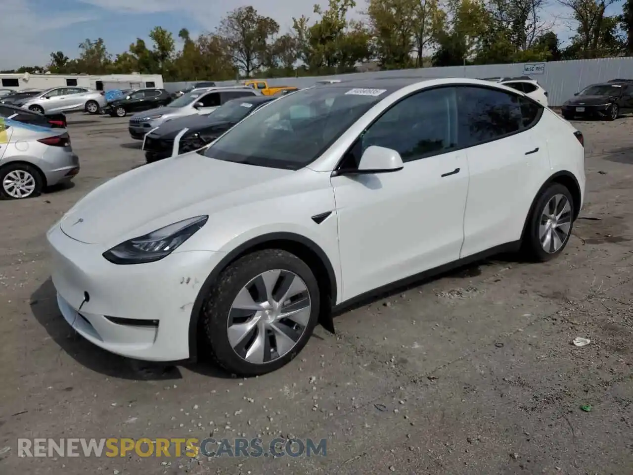 1 Photograph of a damaged car 7SAYGAEE1PF596629 TESLA MODEL Y 2023