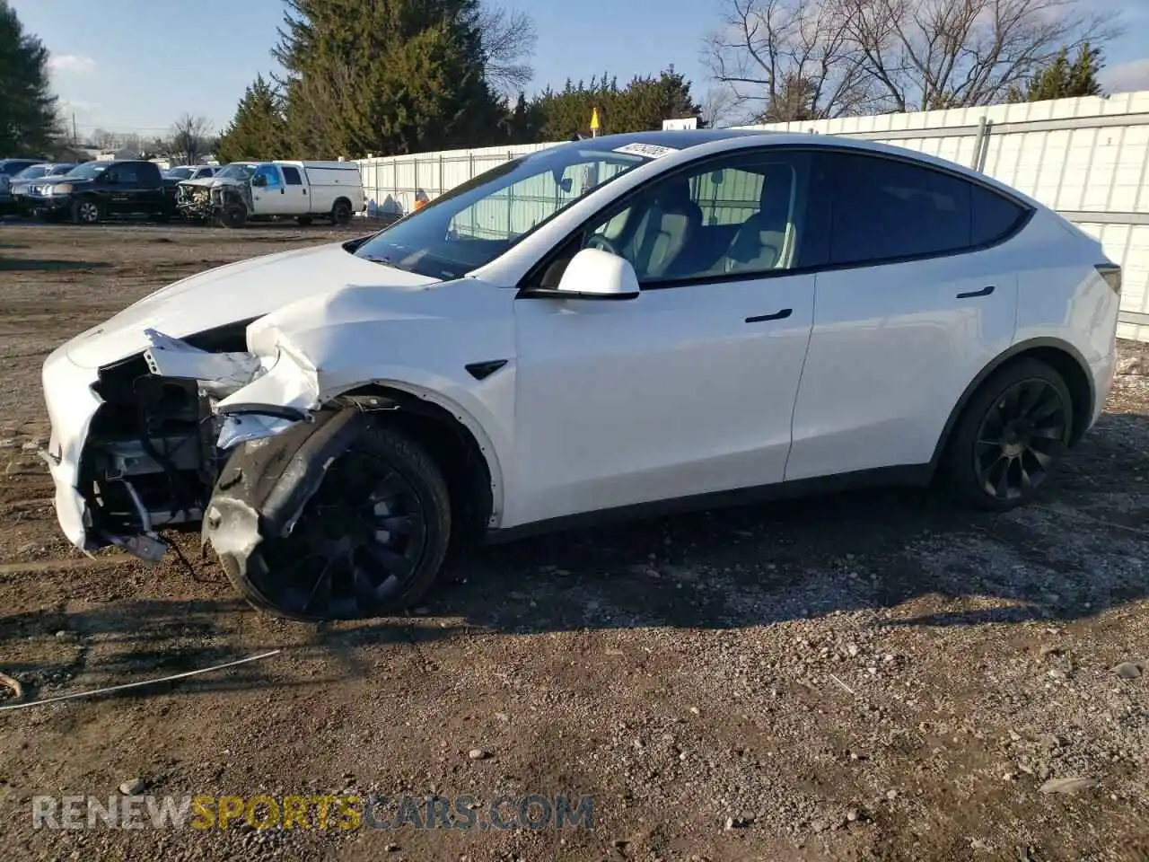 1 Photograph of a damaged car 7SAYGAEE1PF616913 TESLA MODEL Y 2023