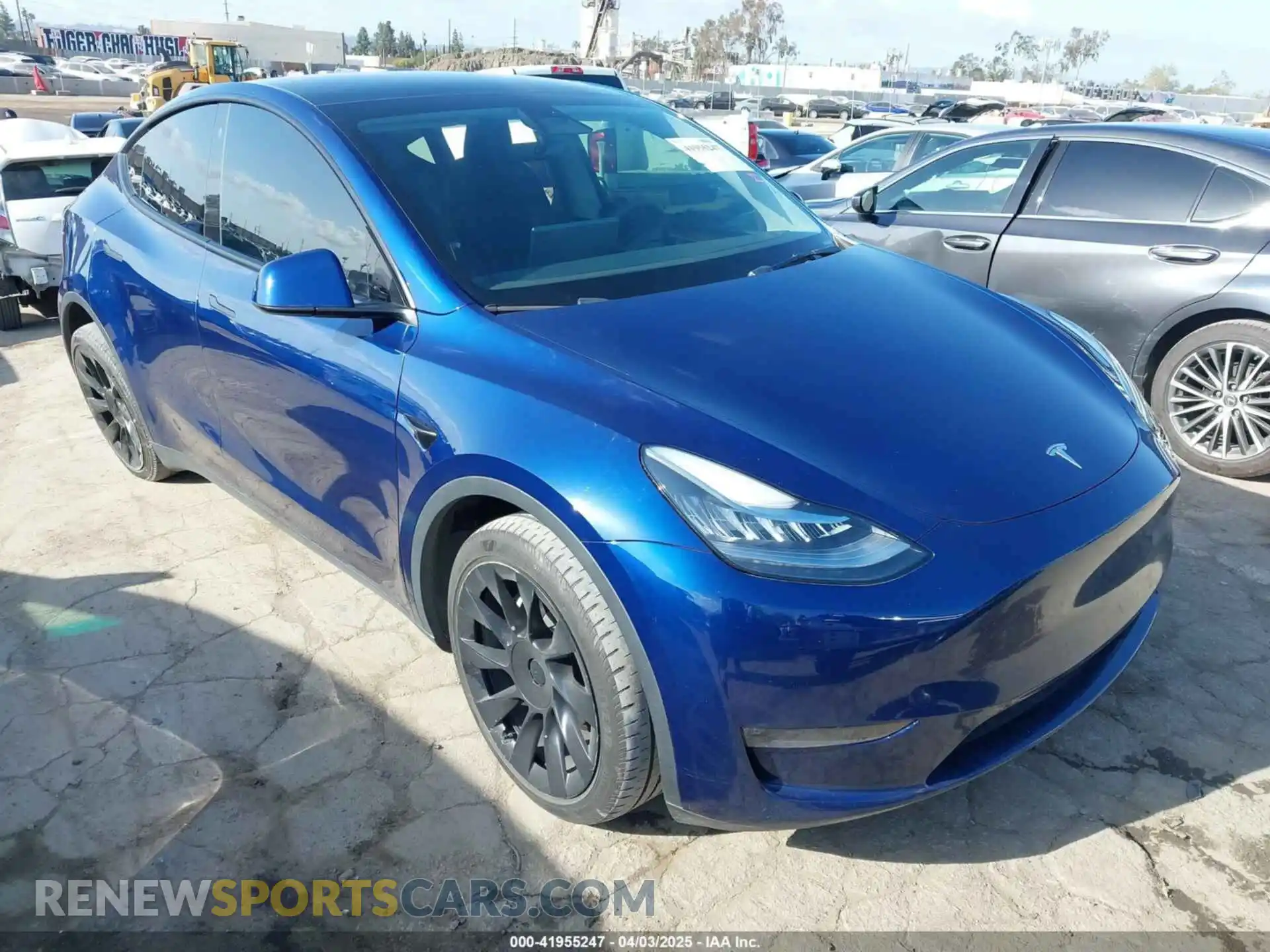 1 Photograph of a damaged car 7SAYGAEE1PF617933 TESLA MODEL Y 2023