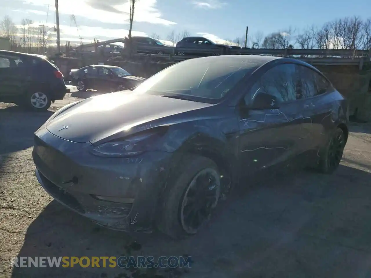 1 Photograph of a damaged car 7SAYGAEE1PF672995 TESLA MODEL Y 2023