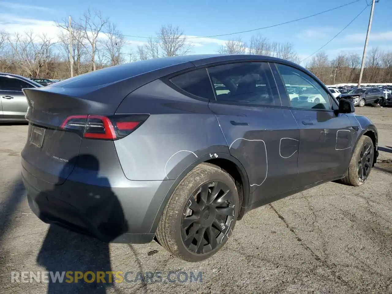 3 Photograph of a damaged car 7SAYGAEE1PF672995 TESLA MODEL Y 2023