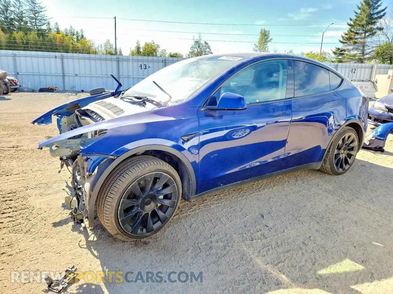 1 Photograph of a damaged car 7SAYGAEE1PF706630 TESLA MODEL Y 2023