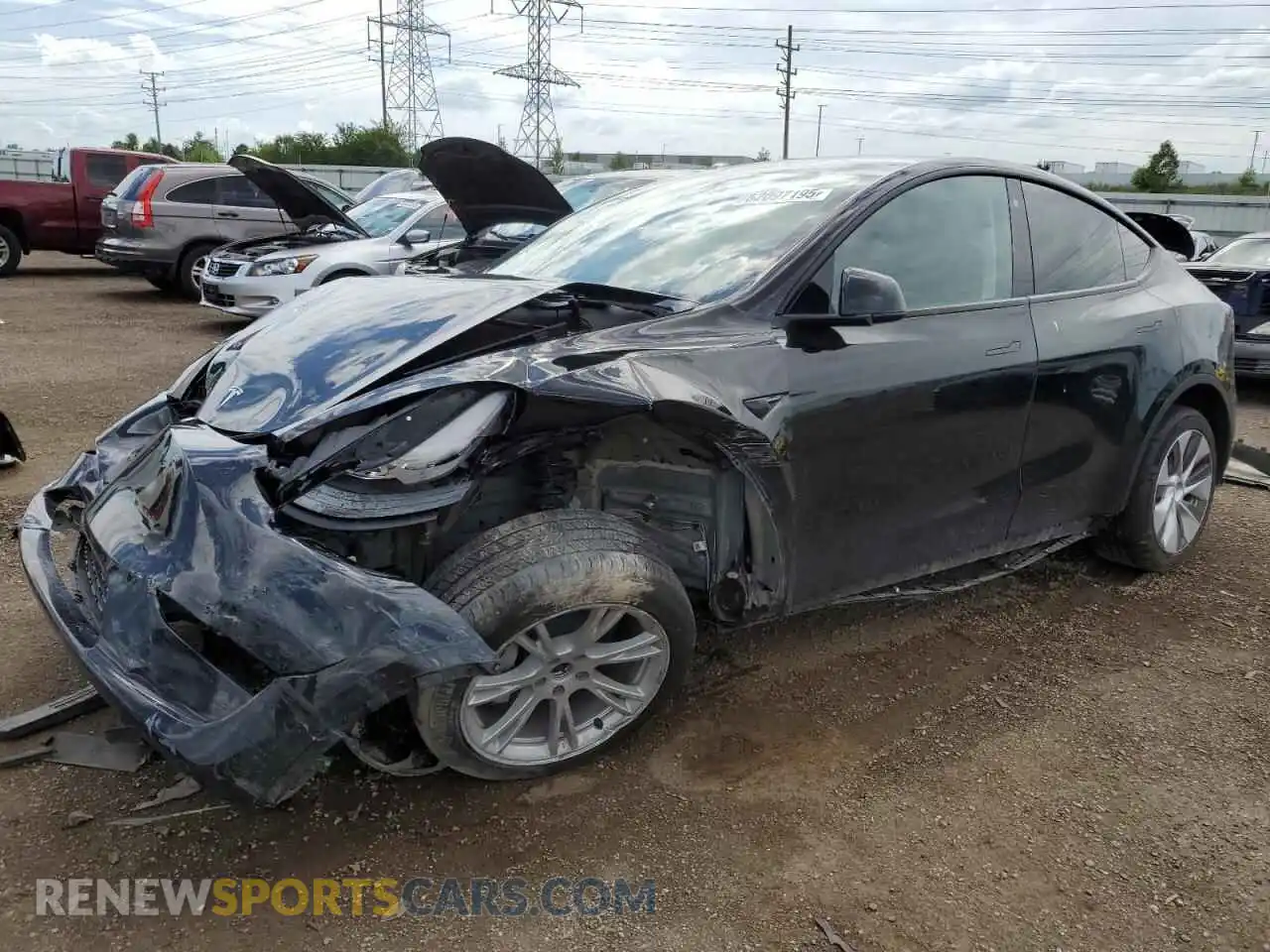 1 fotografías del automóvil dañado 7SAYGAEE1PF748151 TESLA MODEL Y 2023