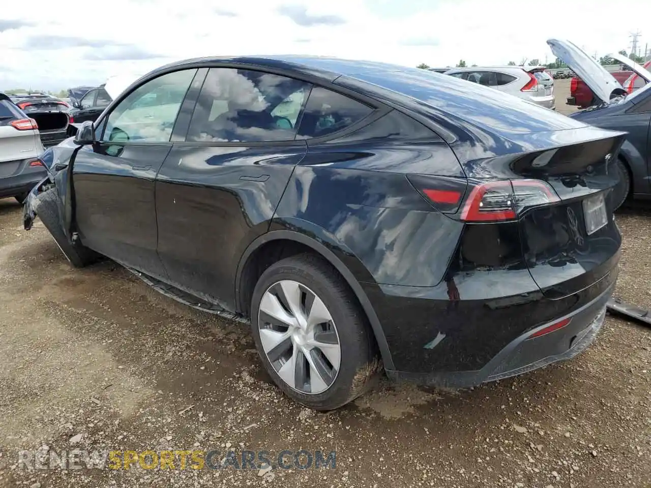 2 fotografías del automóvil dañado 7SAYGAEE1PF748151 TESLA MODEL Y 2023
