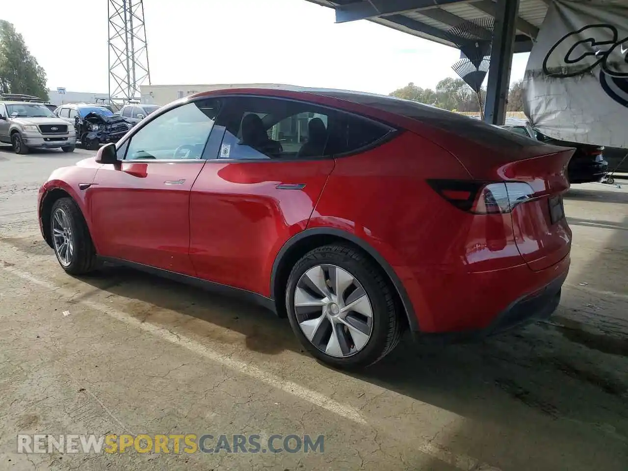 2 Фотография поврежденного автомобиля 7SAYGAEE1PF910389 TESLA MODEL Y 2023