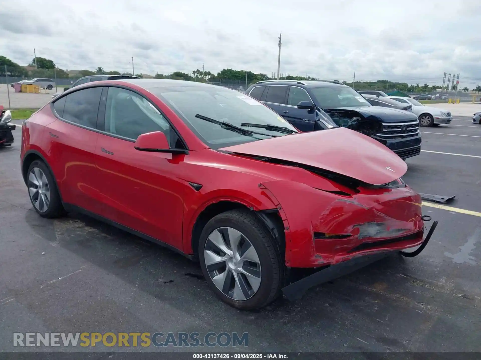 1 Фотография поврежденного автомобиля 7SAYGAEE1PF970995 TESLA MODEL Y 2023