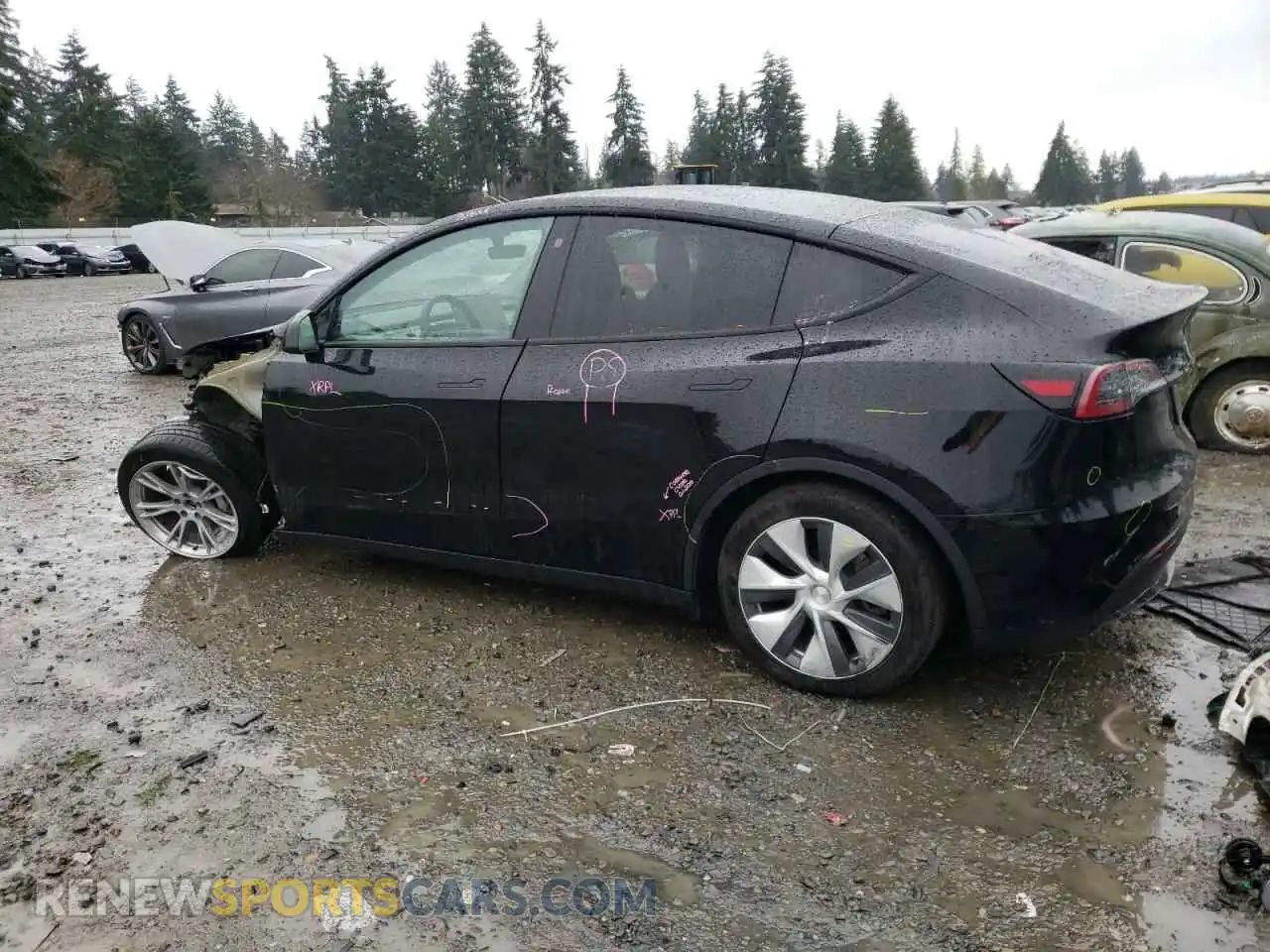 2 Photograph of a damaged car 7SAYGAEE2PF595473 TESLA MODEL Y 2023