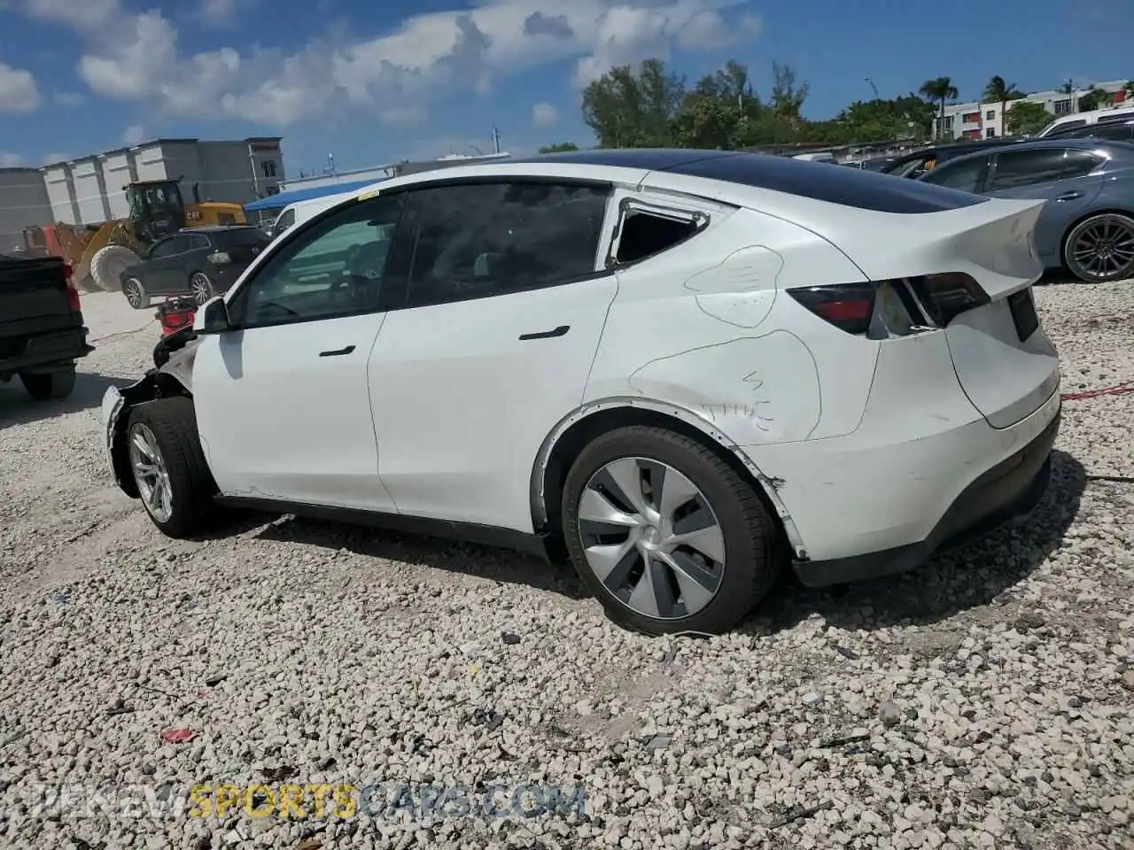2 Photograph of a damaged car 7SAYGAEE2PF610876 TESLA MODEL Y 2023