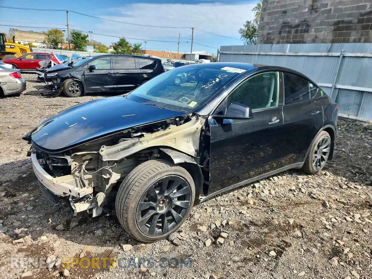 1 Photograph of a damaged car 7SAYGAEE2PF921238 TESLA MODEL Y 2023