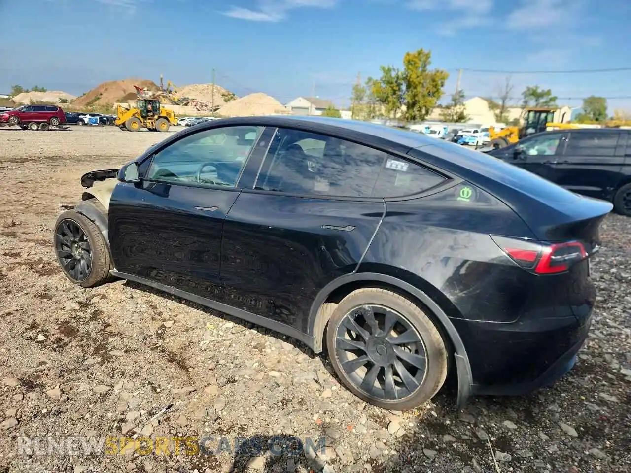 2 Photograph of a damaged car 7SAYGAEE2PF921238 TESLA MODEL Y 2023