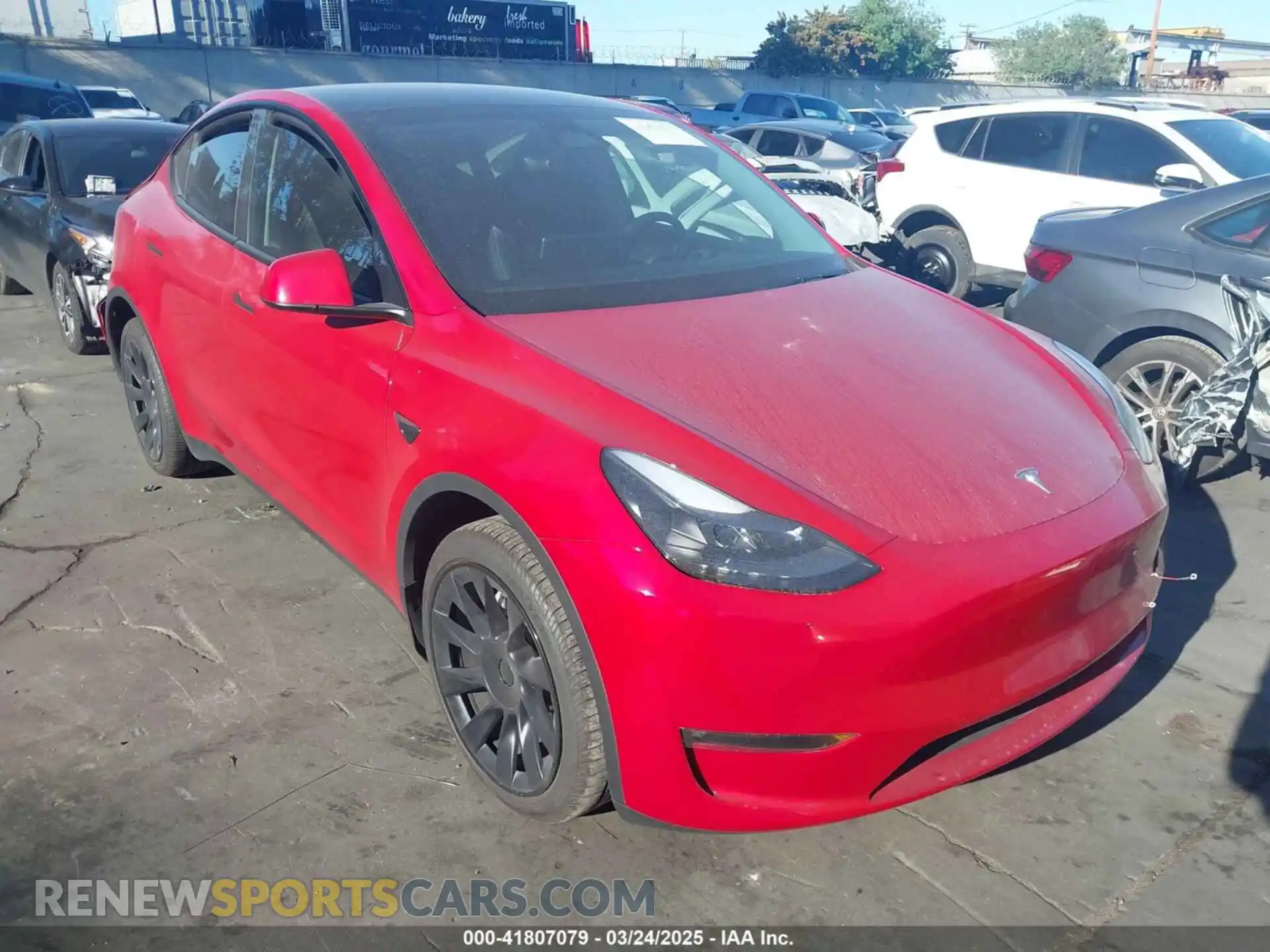 1 Photograph of a damaged car 7SAYGAEE2PF978393 TESLA MODEL Y 2023