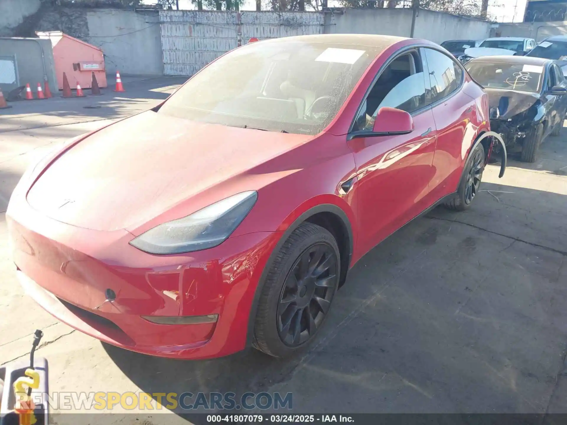 2 Photograph of a damaged car 7SAYGAEE2PF978393 TESLA MODEL Y 2023