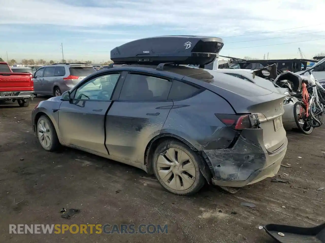 2 Photograph of a damaged car 7SAYGAEE3PF618517 TESLA MODEL Y 2023